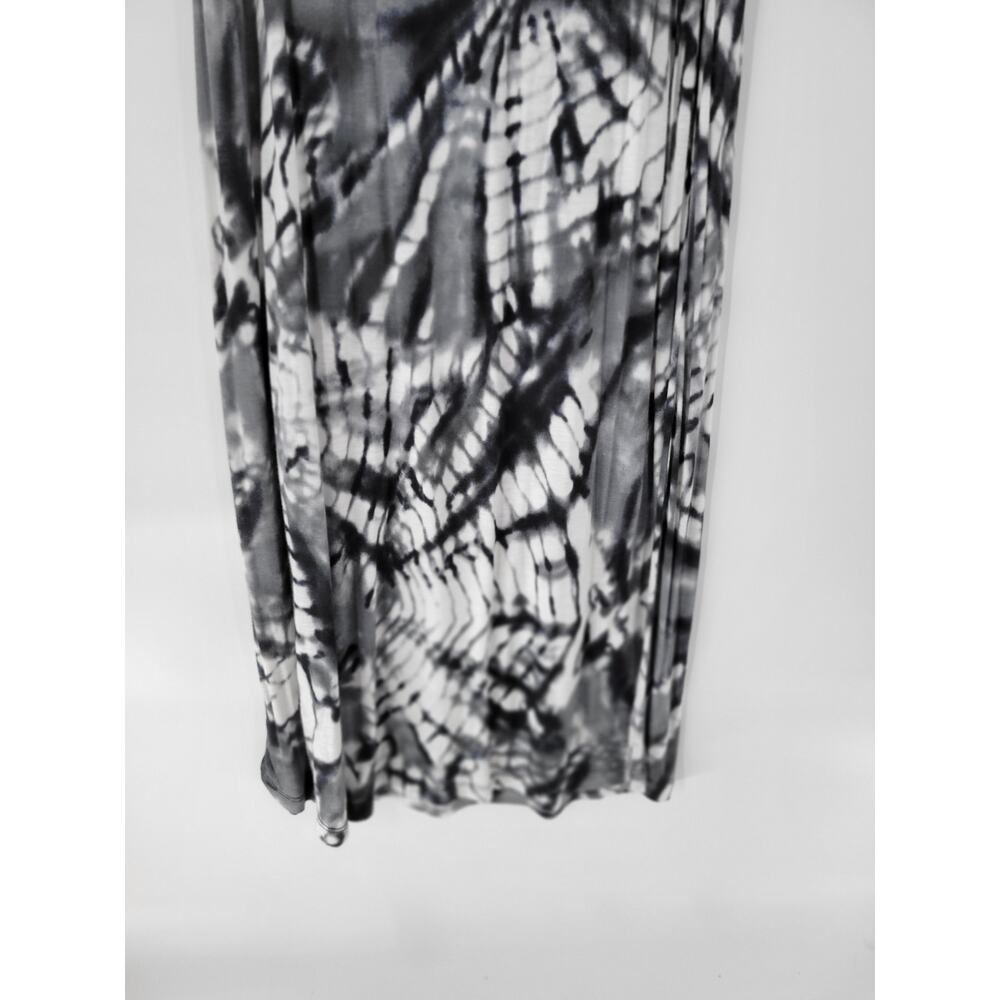 Hula Honey Womens Dress Medium Gray White Tie Dye Strapless Maxi Summer Beach - Picture 10 of 12